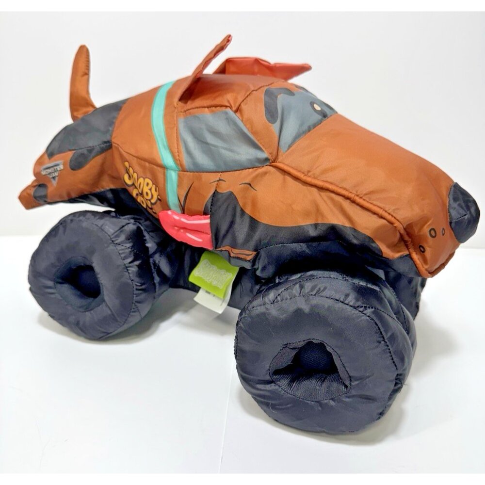Scooby Doo Monster Jam Monster Truck Plush Nylon Stuffed Animal Dog 14"